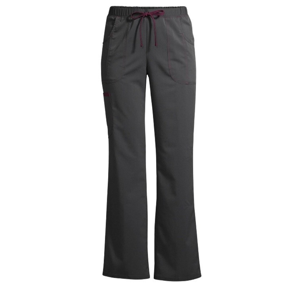 Scrubstar Womens Solid Drawstring Scrub Pant 2XL New with Tags Pewter Wine Nice